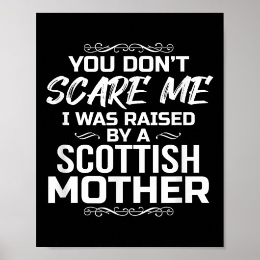 Poster Je n'ai pas été élevé par une mère écossaise (Devant)