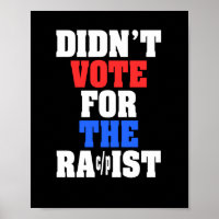 Je n'ai pas voté pour l'Autocollant Raciste