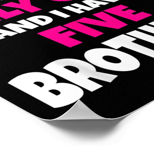 Poster Je n'ai que cinq frères soeur Gi (Coin)