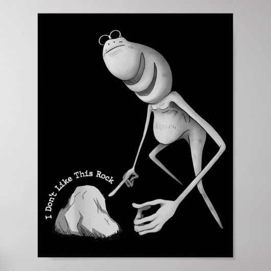 Poster Je n'aime pas cette blague de rocher Marcus le ver (Devant)