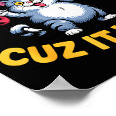 Poster Je n'aime pas faire de l'exercice parce que ça fai (Coin)