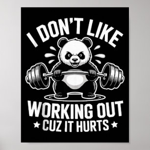 Poster Je n'aime pas faire de l'exercice parce que ça fai