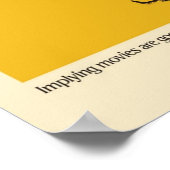 Poster Je n'aime pas vraiment les films (Coin)