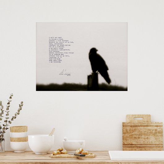 Poster "je n'attendrai pas" (Cuisine)