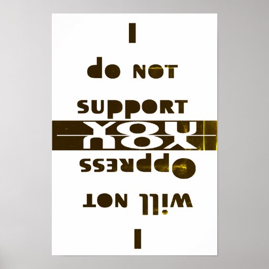 Poster Je ne... (Devant)