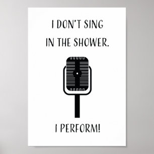 Poster Je ne chante pas sous la douche, je joue !