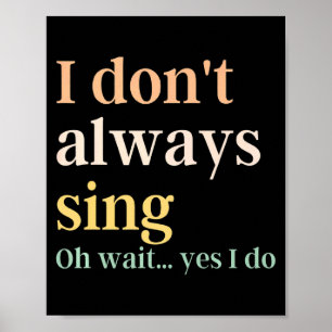 Poster Je ne chante pas toujours de comédie musicale Broa