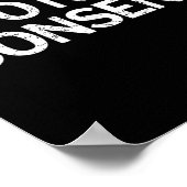 Poster Je Ne Consent Pas Litique (Coin)