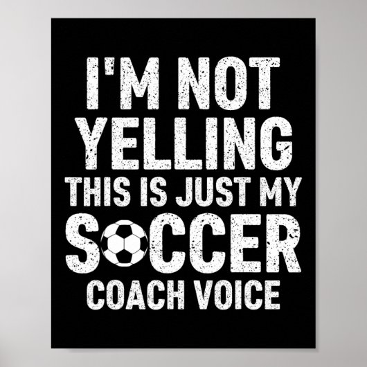 Poster Je Ne Crie Pas C'est Juste Ma Voix De Coach De Foo (Devant)
