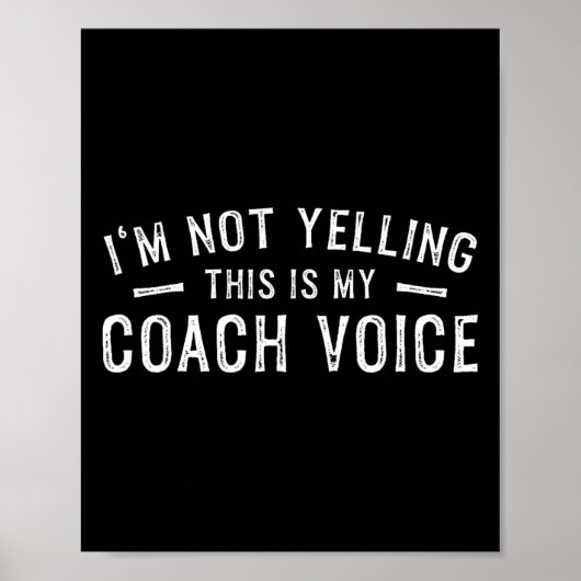 Poster Je ne crie pas, c'est ma voix de coach (Devant)