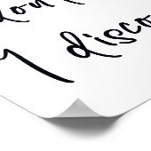 Poster Je ne discute pas, je me déconnecte (Coin)