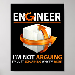 Poster Je ne discute pas, j'explique simplement pourquoi