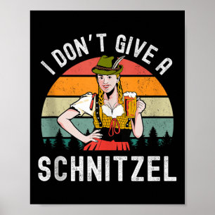 Poster Je Ne Donne Pas De Bière Schnitzel Wurst Funny Ger