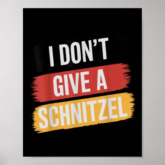 Poster Je Ne Donne Pas De Schnitzel _1 (Devant)