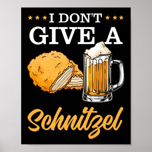 Poster Je Ne Donne Pas De Schnitzel Premium (Devant)