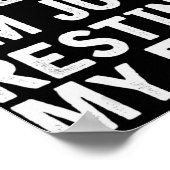 Poster Je ne dors pas Je ne fais que reposer mes yeux Pap (Coin)