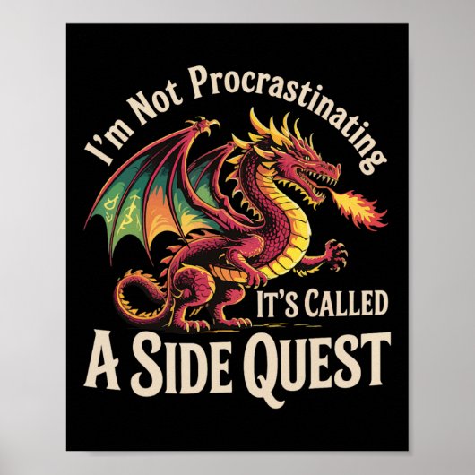 Poster Je ne fais pas de procrastination, ça s'appelle un (Devant)