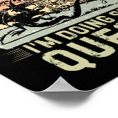 Poster Je ne fais pas de procrastination Je fais des quêt (Coin)