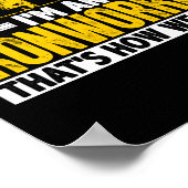 Poster Je ne hurle pas Je suis un travailleur de la glace (Coin)