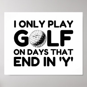 Poster Je Ne Joue Que Du Golf