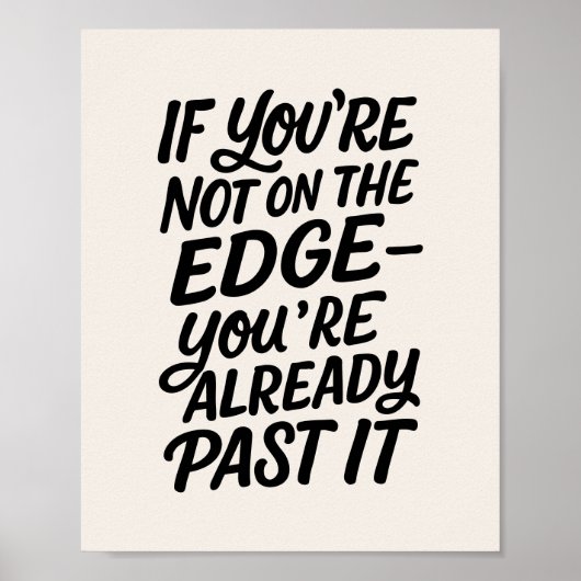 Poster Je ne l'ai pas fait. Citation anti-motivation (Devant)