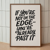 Poster Je ne l'ai pas fait. Citation anti-motivation