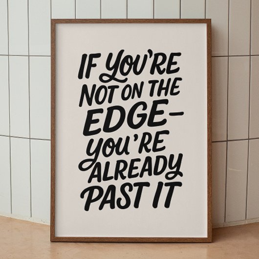 Poster Je ne l'ai pas fait. Citation anti-motivation