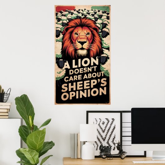 Poster Je ne me soucie pas de votre graphique d'opinion (Bureau à domicile)