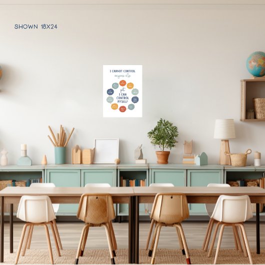 Poster Je Ne Peux Contrôler Personne D'Autre 18X24