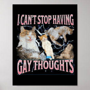 Poster Je ne peux pas arrêter d'avoir des pensées gay Mèm