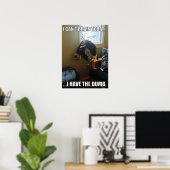 Poster Je ne peux pas Cerner aujourd'hui. J'Ai La Bande ( (Bureau à domicile)