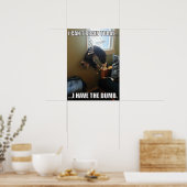 Poster Je ne peux pas Cerner aujourd'hui. J'Ai La Bande ( (Cuisine)