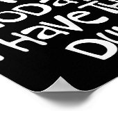 Poster Je ne peux pas Cerner aujourd'hui J'ai le Clou de (Coin)