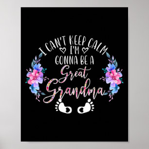 Poster Je ne peux pas garder le calme Je serai une grande