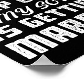 Poster Je ne peux pas garder le calme Mon fils se marie M (Coin)