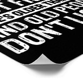 Poster Je ne peux pas parler avec mon amie Elle est plus (Coin)