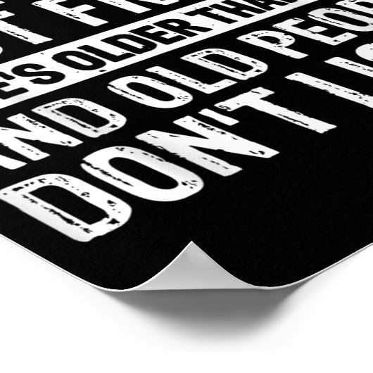 Poster Je ne peux pas parler avec mon amie Elle est plus (Coin)