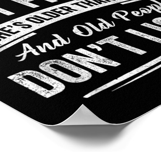 Poster Je ne peux pas parler avec mon amie Elle est plus (Coin)