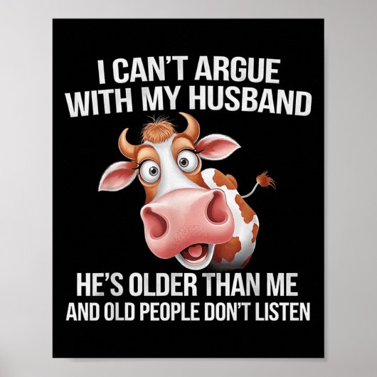 Poster Je ne peux pas parler avec mon mari Il est plus âg (Devant)