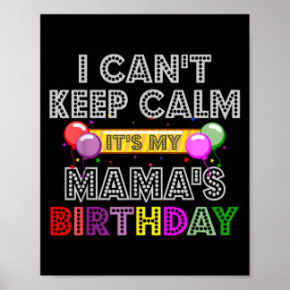 Poster Je ne peux pas rester calme, c'est l'anniversaire