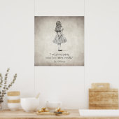 Poster Je ne peux pas revenir à hier Citation (Cuisine)