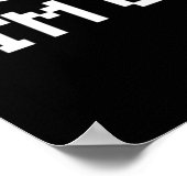 Poster Je ne peux pas t'entendre, je suis Jeu - Drôle Vid (Coin)