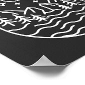 Poster Je ne peux pas travailler aujourd'hui mon bras est (Coin)