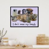 Poster Je ne porte pas mes amis (Cuisine)