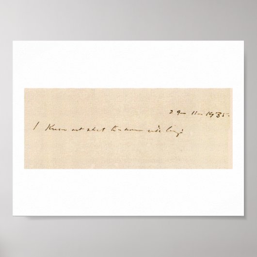 Poster Je ne sais pas ce que demain apportera (Devant)