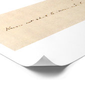 Poster Je ne sais pas ce que demain apportera (Coin)