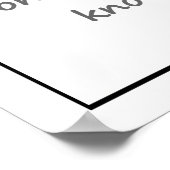 Poster "Je ne sais que ce que j'ai entendu", citation de  (Coin)