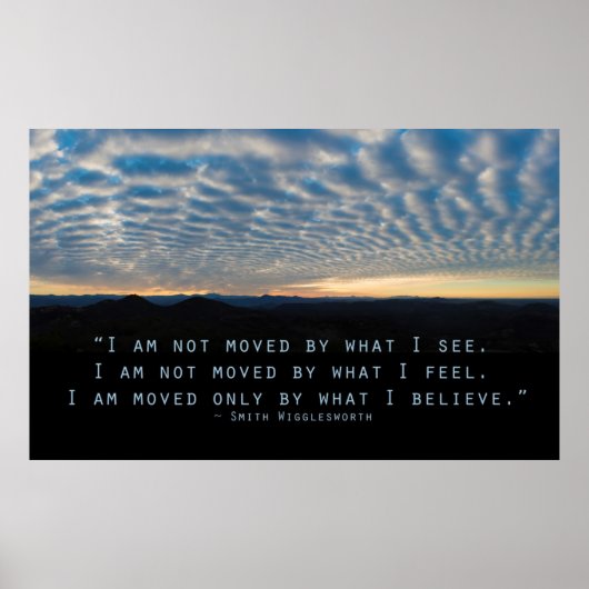 Poster Je ne suis ému que par ce que je crois (Devant)