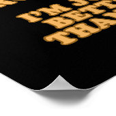 Poster Je ne suis pas arrogant (Coin)