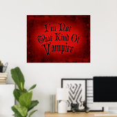 Poster Je ne suis pas ce genre de vampire (Bureau à domicile)